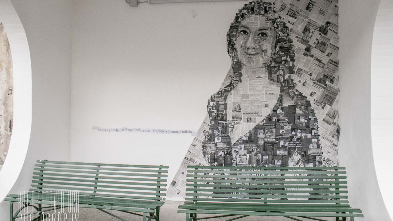 Leali delle Notizie inaugura il murales dedicato a Daphne Caruana Galizia a Ronchi dei Legionari