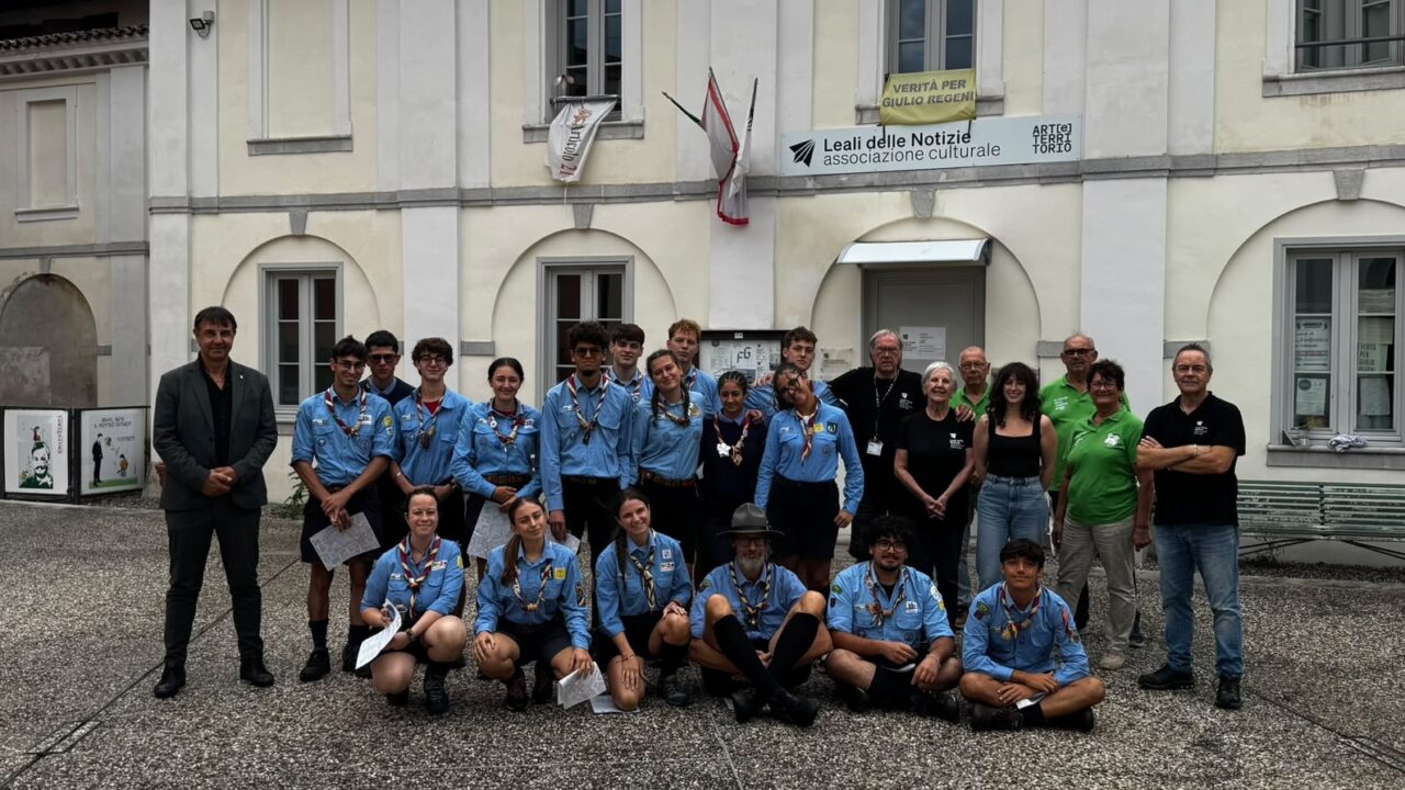 Gli scout del gruppo Agesci Copparo 1 ospiti di Leali delle Notizie